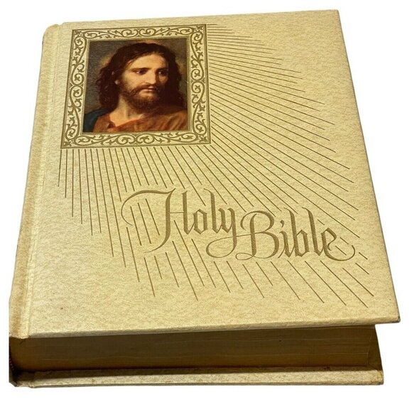 Holy Bible Fireside Bible Publishers Red Letter Edition King James Version VTG - Picture 1 of 16